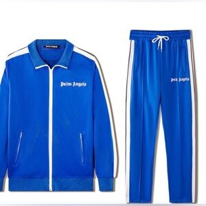 Palm Angels tracksuit | blue | Unisex | jacket Lg pants Small | Like New
